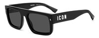 Occhiali da sole Dsquared Uomo ICON 0008/S807/IR BLACK54 - ICON 0008/S807/IR BLACK54